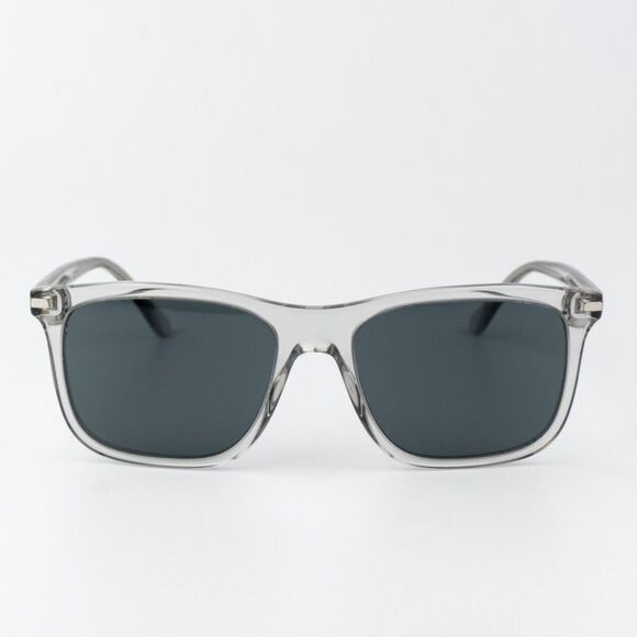 Prada Men Sunglasses Grey Crystal Blue Rectangle PR18WS U430A9 BRAND NEW - Picture 3 of 11